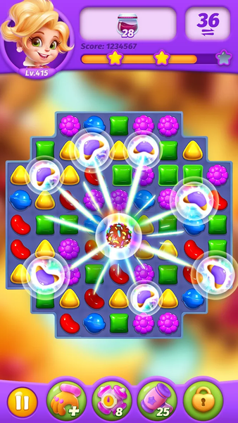 Sweets Match - Gameplay image of android game