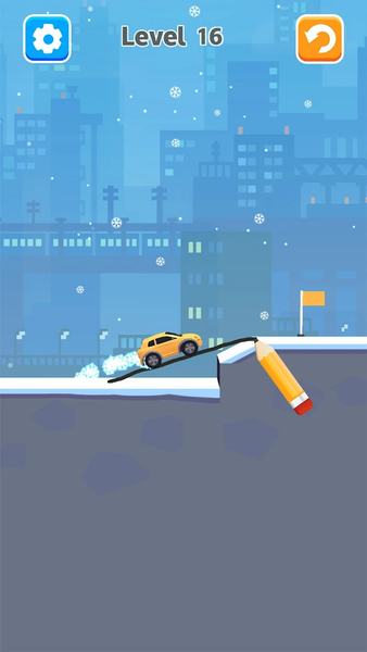 Draw Bridge Games: Save Car - Gameplay image of android game