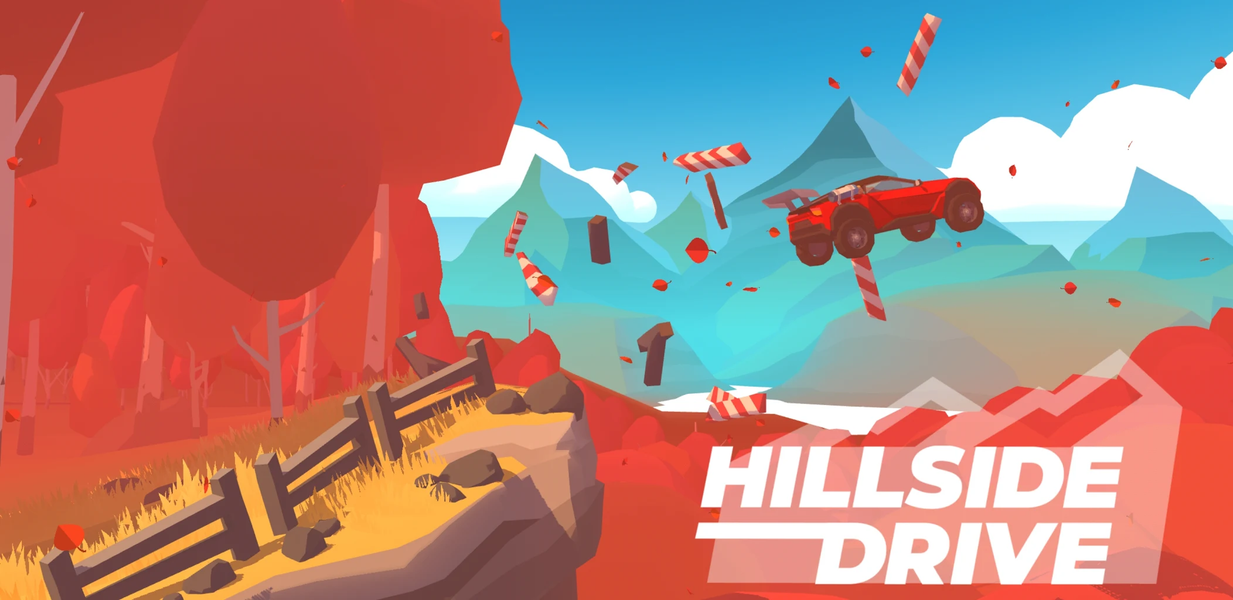Hillside Drive: car racing - Gameplay image of android game
