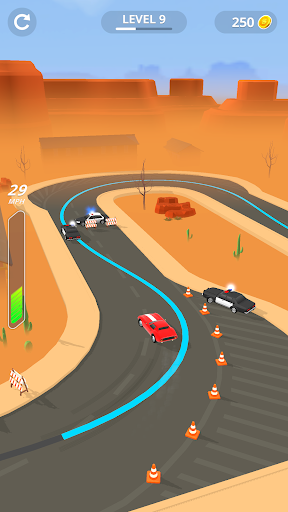 Line Race: Police Pursuit - عکس بازی موبایلی اندروید