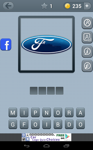 Car Logo Quiz - Gameplay image of android game