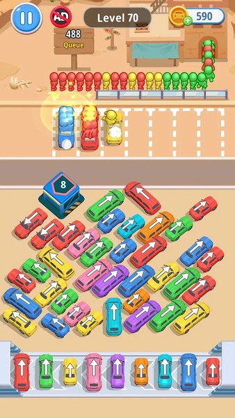Car Jam Solver: Traffic Jam - Gameplay image of android game