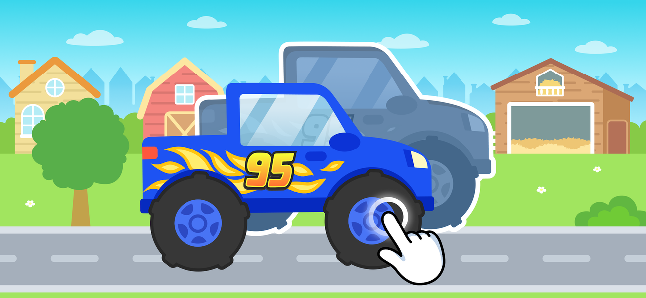 Monster Truck Game for Kids 2+ - Gameplay image of android game