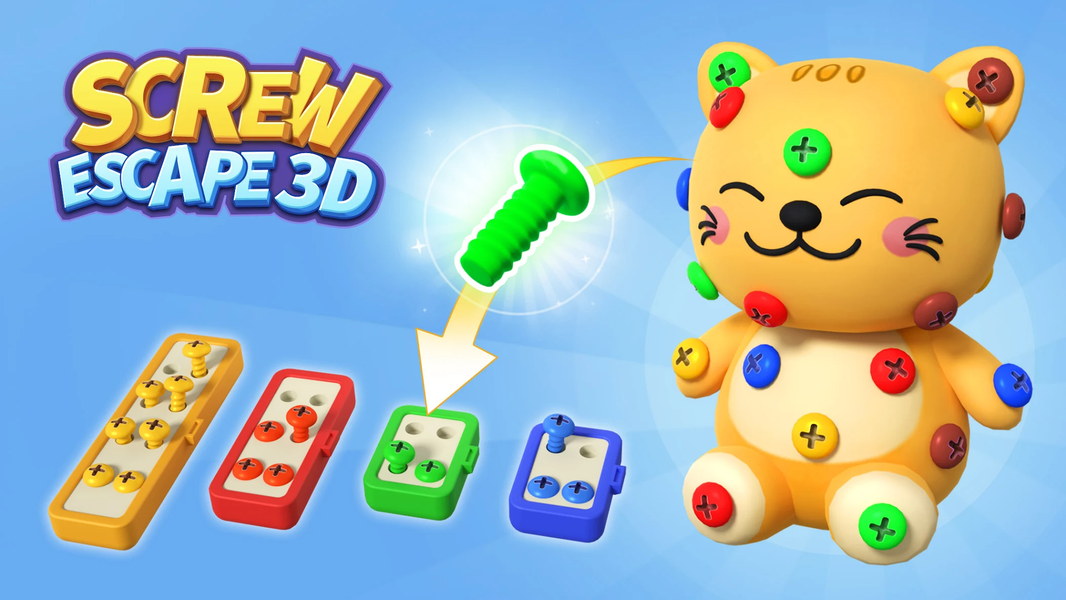 Screw Escape 3D:Screw Out Game - عکس بازی موبایلی اندروید