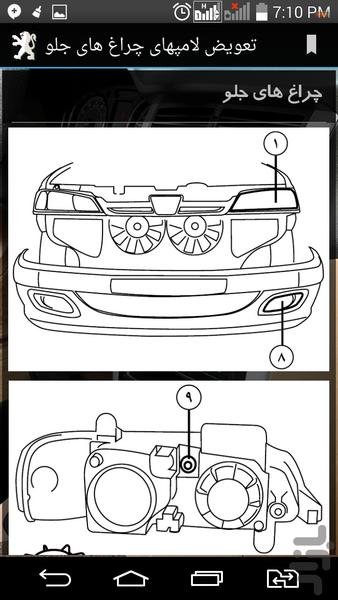پژو پارس من - عکس برنامه موبایلی اندروید