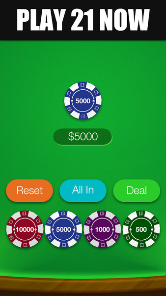 BlackJack 21 - Image screenshot of android app