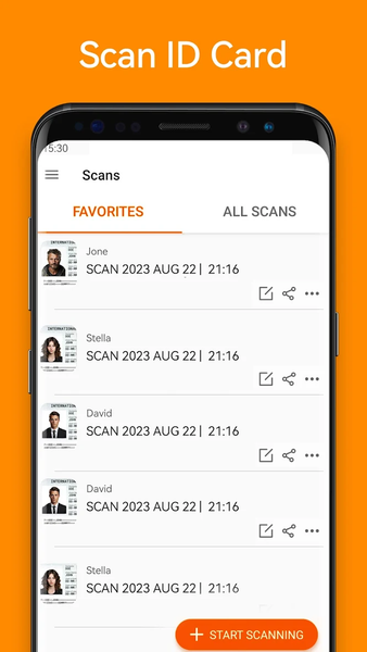 ID Scanner: Card Scan to PDF - عکس برنامه موبایلی اندروید