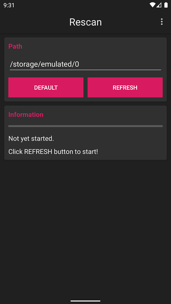Rescan Media - Refresh Storage - Image screenshot of android app