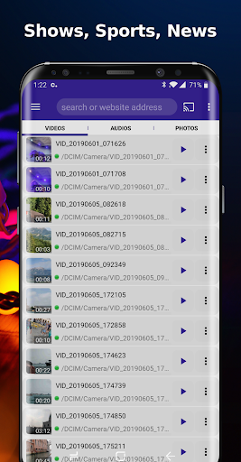 Cast Web Videos - عکس برنامه موبایلی اندروید