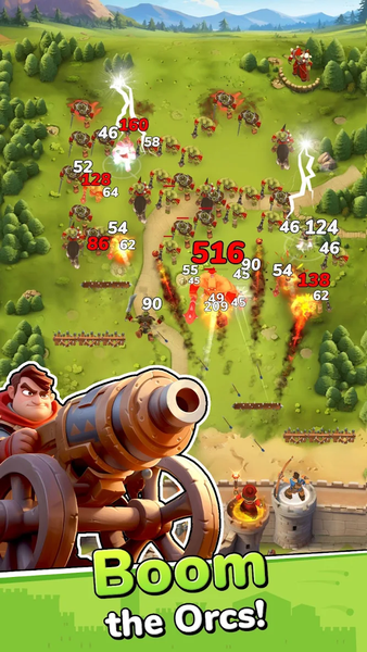 Boom Castle: Tower Defense TD - Gameplay image of android game