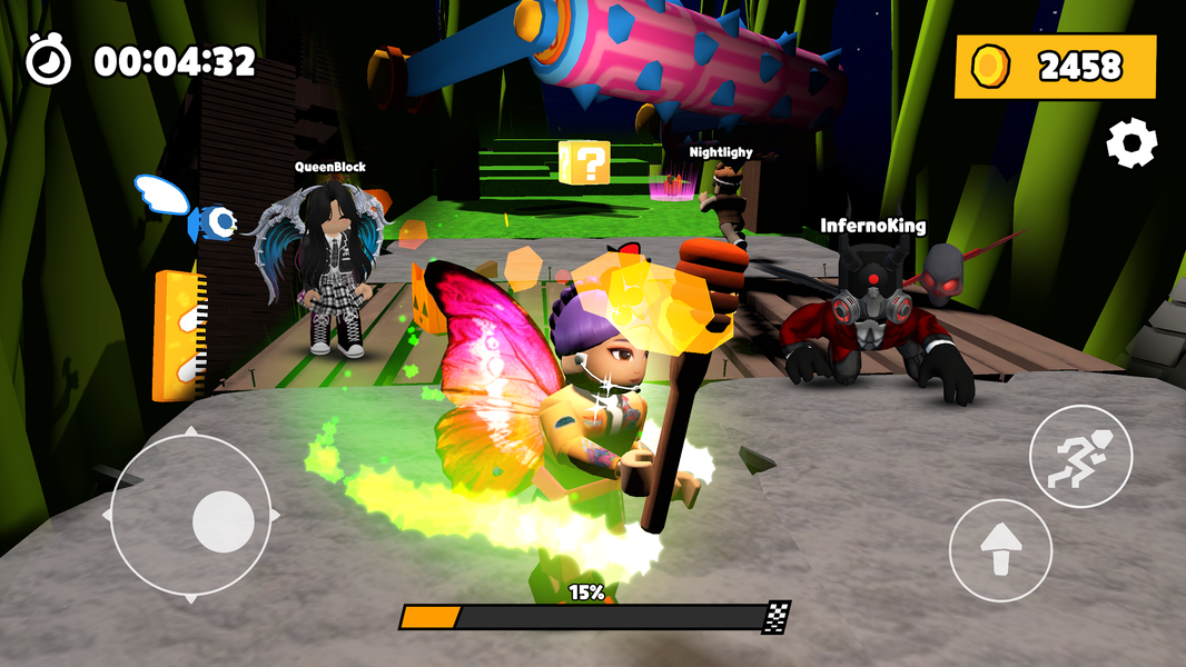 Rainbow Race: Obby Dash - Gameplay image of android game