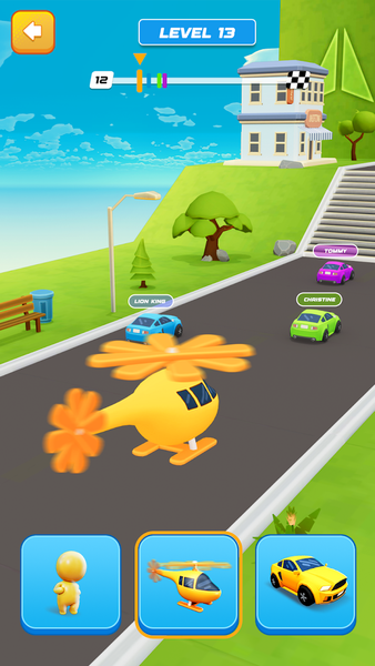 Shape Transform Race - Gameplay image of android game