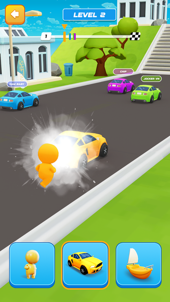 Shape Transform Race - Gameplay image of android game