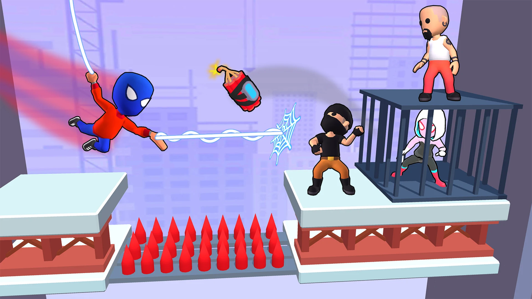 Swing Hero: Rope Fighter - Gameplay image of android game