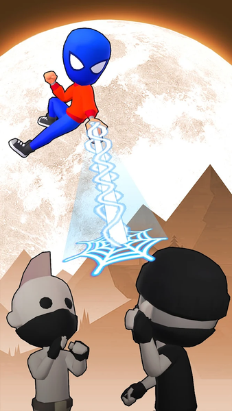 Swing Hero: Rope Fighter - Gameplay image of android game