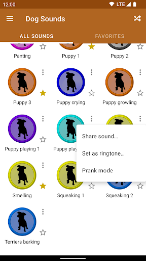Dog Sounds - عکس برنامه موبایلی اندروید