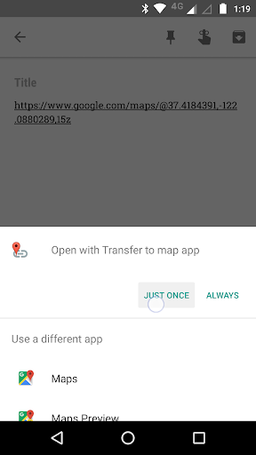 Map2Geo URL Injector - Image screenshot of android app