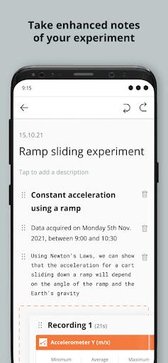 Arduino Science Journal - عکس برنامه موبایلی اندروید