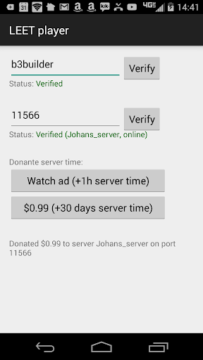 LEET Donations (NOT Servers) - Gameplay image of android game