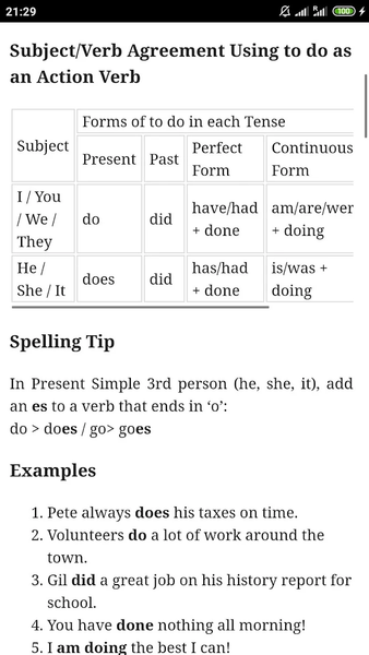 English Grammar - عکس برنامه موبایلی اندروید