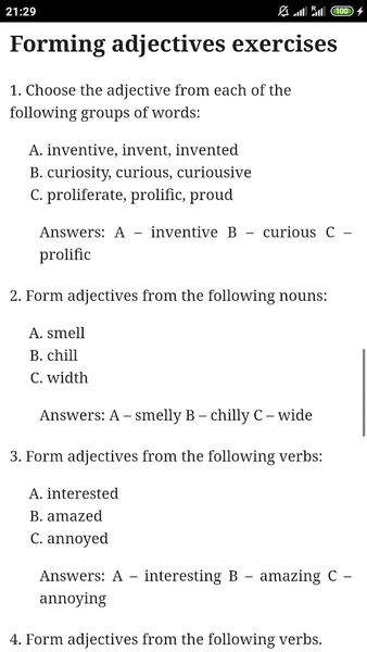 English Grammar - عکس برنامه موبایلی اندروید