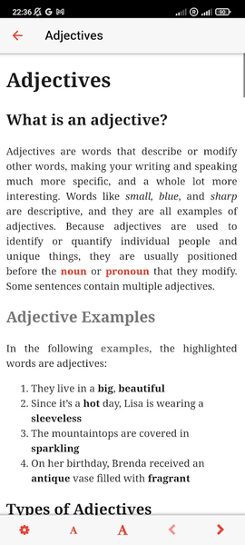 English Grammar - عکس برنامه موبایلی اندروید