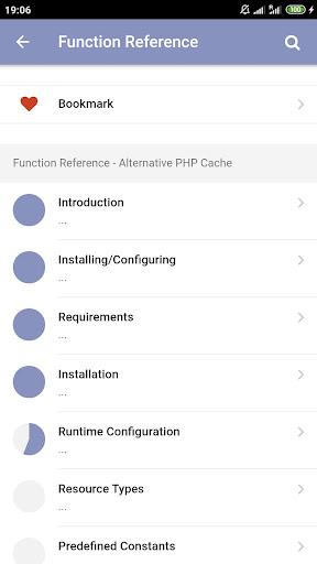 PHP 7.2 Docs - Image screenshot of android app