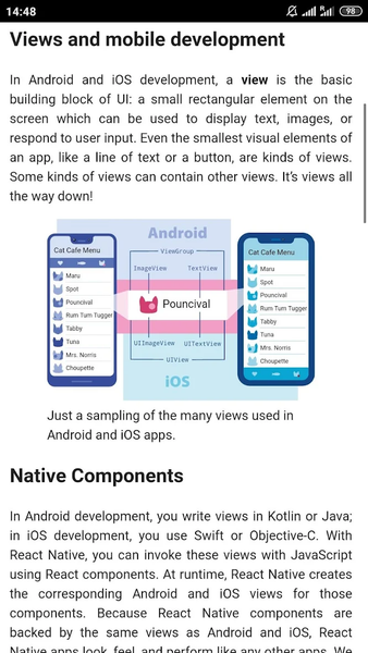 React Native ۰.۶۲ Docs - عکس برنامه موبایلی اندروید