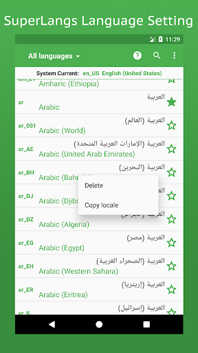 Super Language Setting & Set Locale for Android - Image screenshot of android app