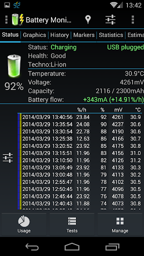 3C Battery Manager - Image screenshot of android app