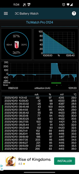 3C Battery Watch - Image screenshot of android app