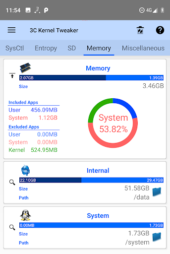 ۳C System Manager (root) - عکس برنامه موبایلی اندروید
