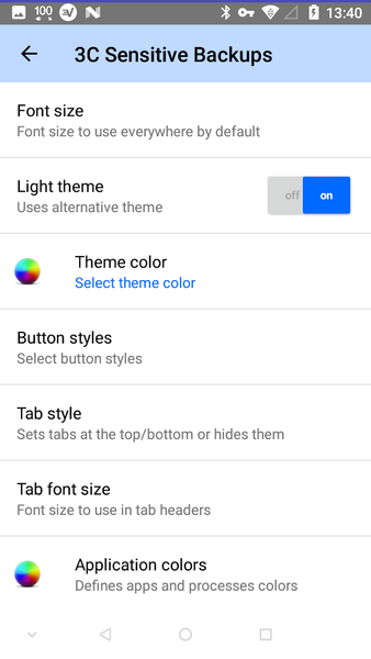 ۳C Sensitive Backups - عکس برنامه موبایلی اندروید