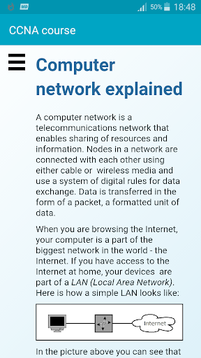 CCNA course - عکس برنامه موبایلی اندروید