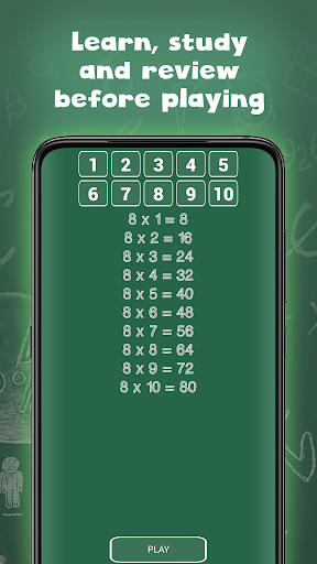 Multiplication tables for kids - عکس بازی موبایلی اندروید