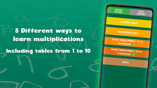 Multiplication tables for kids - Gameplay image of android game