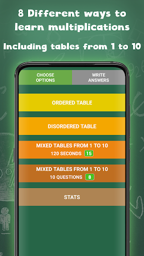 Multiplication tables for kids - Gameplay image of android game
