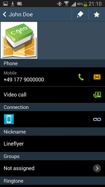c:geo - contacts plugin - عکس برنامه موبایلی اندروید