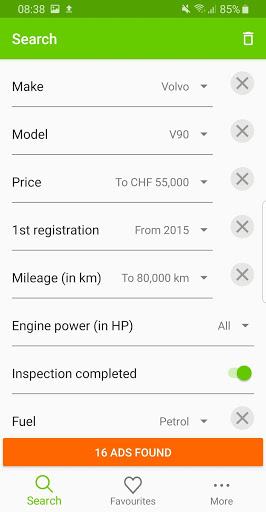 Car Market Switzerland - Image screenshot of android app