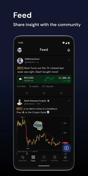 Cryptowatch - Image screenshot of android app