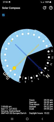 Sunclock: Sunrise Sunset Clock - Image screenshot of android app