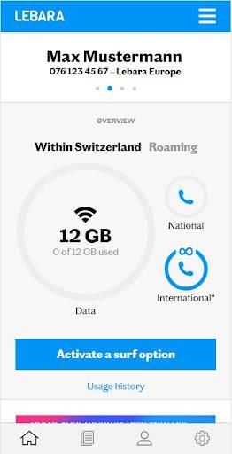 Lebara Switzerland App - Image screenshot of android app