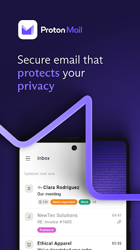 Proton Mail: Encrypted Email - عکس برنامه موبایلی اندروید