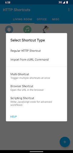 HTTP Request Shortcuts - Image screenshot of android app