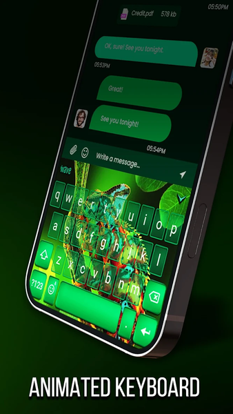 Chameleon Color Wallpaper 3D - Image screenshot of android app