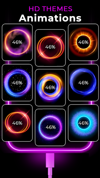 Battery Charging Animation App - عکس برنامه موبایلی اندروید