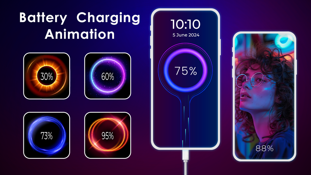 Battery Charging Animation App - Image screenshot of android app