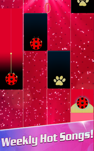 Piano Ladybug Noir - Image screenshot of android app