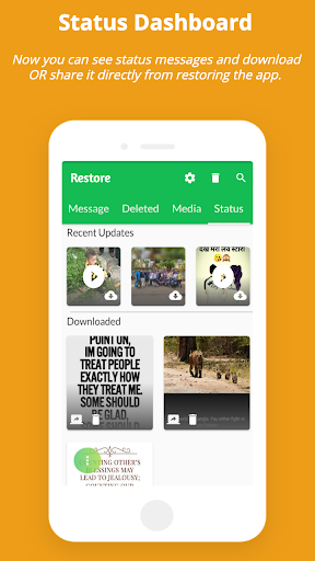 Restore : Recover Deleted mess - Image screenshot of android app