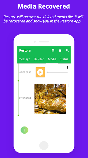 Restore : Recover Deleted mess - Image screenshot of android app